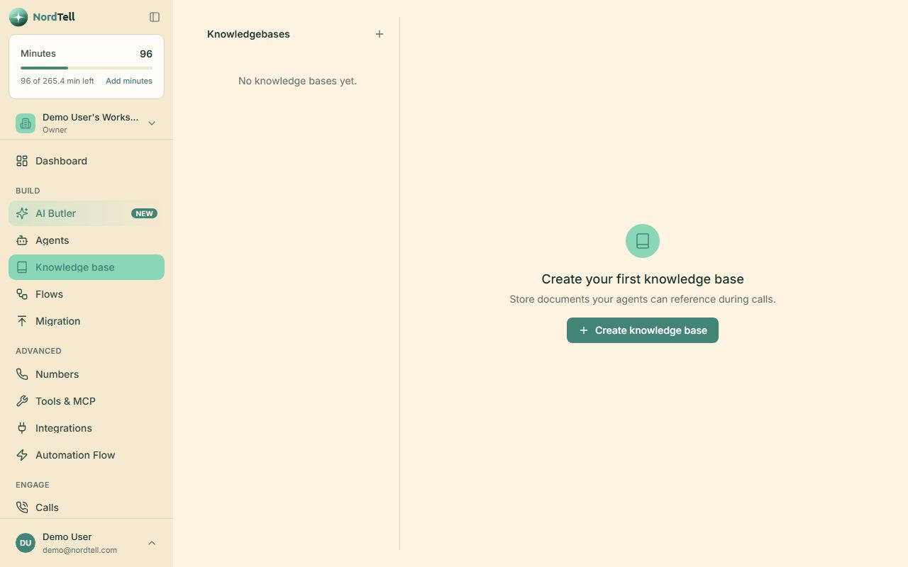 Knowledge base with documents and web pages